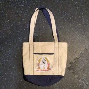 🥊🇹🇭 Vintage Muay Thai Canvas Tote Bag - BIG Sewn-On Patch 🇹🇭🥋